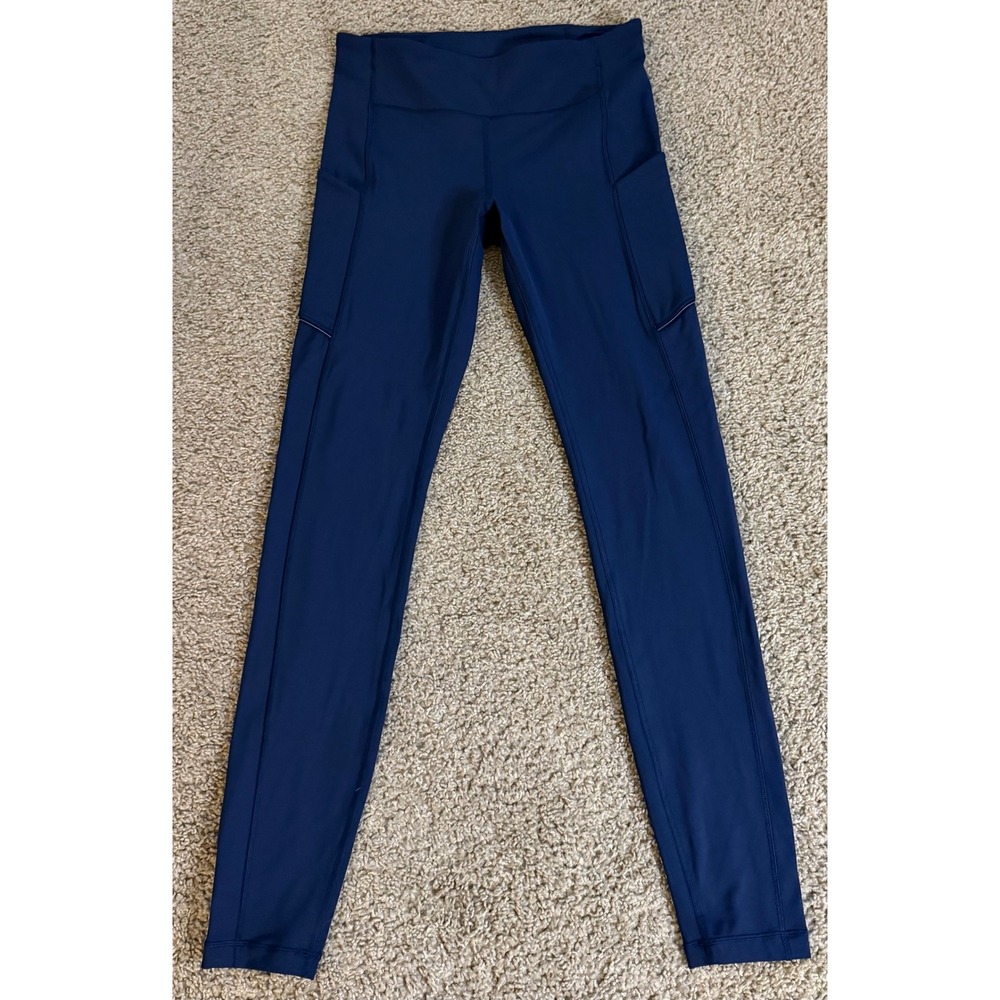 Lululemon Speed Up Tight 28 Navy Blue Running Leggings Pockets Size 6 LW5BJHS